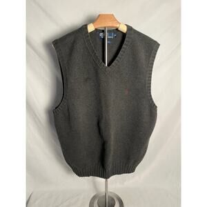 Polo Ralph Lauren Cotton Sweater Vest Gray Men’s XL Classic